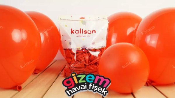 12 İnç Kırmızı İç Mekan Balon (Kal.)