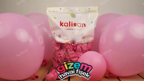 12 İnç Pembe İç Mekan Balon (Kal.)