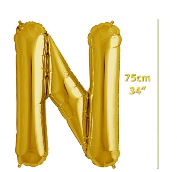 Folyo Harf N Gold Balon 34 İnç