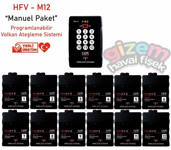 HFV-M12 Manuel Paket Volkan Ateşleme Kumandası