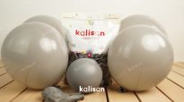 12 İnç Gri İç Mekan Balon (Kal.)